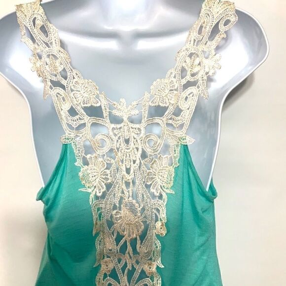 Touch Blue Tank full lace back Size Medium - Picture 8 of 11